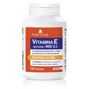 Vitamina E 400UI 120 C&aacute;ps. Natysal