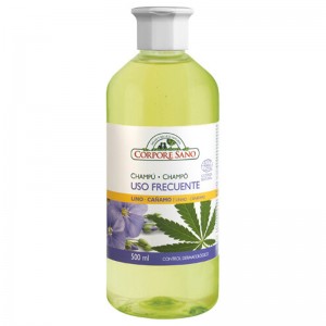 Champ&uacute; Uso Frecuente Lino C&aacute;&ntilde;amo 500ml Corpore Sano