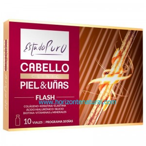 Cabello Piel & U&ntilde;as Flash 10 Viales Tongil