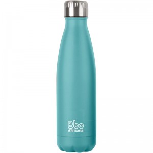Botella Termo Acero Inoxidable Bbo Turquesa 350ml Irisana