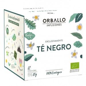 Exclusivamente T&eacute; Negro 12 Pir&aacute;mides Orballo