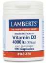 Vitamina D 4000ui(100&micro;g) 120 tab