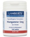 Manganeso (Citrato) 5mg 100 Tabs. Lamberts