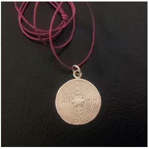 Colgante Laberinto Chartres Plata