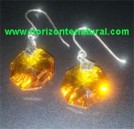 Pendientes Oct&oacute;gono Naranja