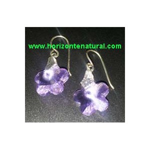 Pendientes Flor Lila