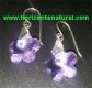 Pendientes Flor Lila