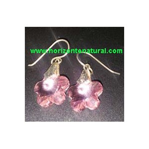Pendientes Flor Rosa
