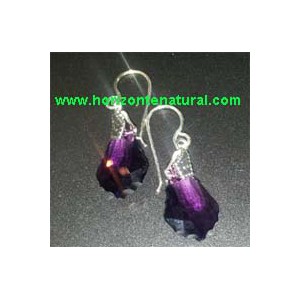 Pendientes Placa Morado
