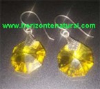 Pendientes Oct&oacute;gono Amarillo