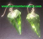 Pendientes Tri&aacute;ngulo Verde Claro