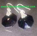 Pendientes Oct&oacute;gono Negro