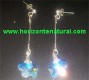 Pendientes Largos Flor Transparente