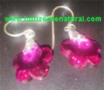 Pendientes Flor Fucsia