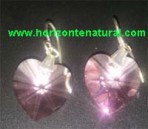 Pendientes Coraz&oacute;n Rosa