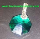 Colgante Oct&oacute;gono Verde Oscuro