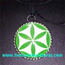 Colgante Flor De La Vida Verde