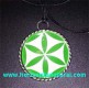 Colgante Flor De La Vida Verde