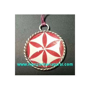 Colgante Flor De La Vida Rojo