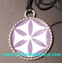 Colgante Flor De La Vida Morado
