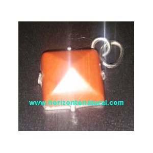 Colgante Pir&aacute;mide Jaspe Rojo