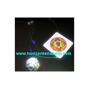 M&oacute;vil Mandala "Mano" Con Bola Cristal Egipcio