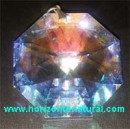 Colgante Oct&oacute;gono Transparente 40mm