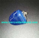 &Aacute;gata Azul Engarzada