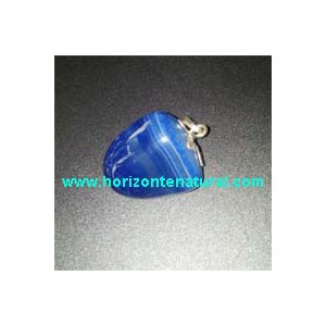 &Aacute;gata Azul Engarzada