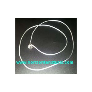 Cord&oacute;n Gris Plata Con Cierre De Plata