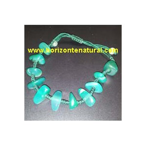 Pulsera Tibetana Cuarzo Verde