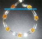 Pulsera Ambar Cuadrados