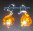 Pendientes Largos &Aacute;mbar L&aacute;grimas