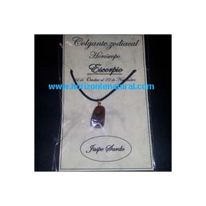 Colgante Zodiacal "Escorpio" Jaspe Sardo