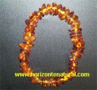 Pulsera Ambar El&aacute;stica Oscura