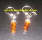 Pendientes &Aacute;mbar Cilindros