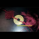 Colgante Nudo Tibet + Moneda Fengshui