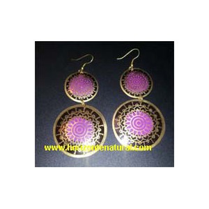 Pendientes Negros-Morados