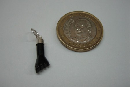 Colgante Mano Azabache Plata (Normal)