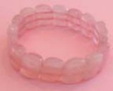 Pulsera Hoja Cuarzo Rosa