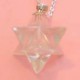 Colgante Merkaba Cuarzo Cristal + Cadena