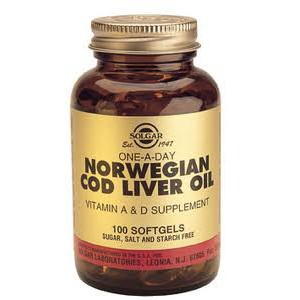 Aceite Hígado Bacalao Noruego 100 Cáps. Solgar
