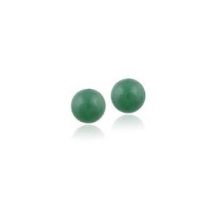 Pendientes Bola Aventurina Verde