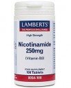Nicotinamida 250 mg (Vitamina B3) 100 Tabl.