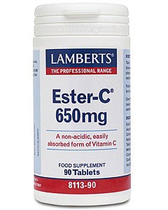 Ester-C&reg; 650 mg Suave No &Aacute;cida Mayor Absorci&oacute;n 90Tabs