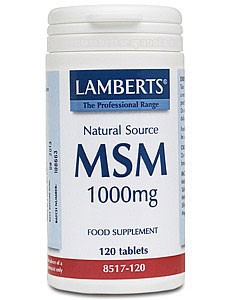 MSM 1000 mg 120 Tabs. Lamberts