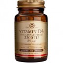 Vitamina D3 (Colecalciferol) 2200 UI (55&mu;g) 50 C&aacute;ps.