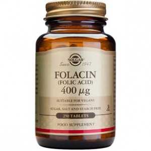Folac&iacute;n (&Aacute;cido F&oacute;lico) 400 &mu;g 100Compr. Solgar