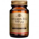 Vitamina B12 500 &mu;g (Cianocobalamina) 50C&aacute;ps Solgar