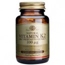 Vitamina K2 (Menaquinona-7) 100 &mu;g 50 C&aacute;psulas Solgar